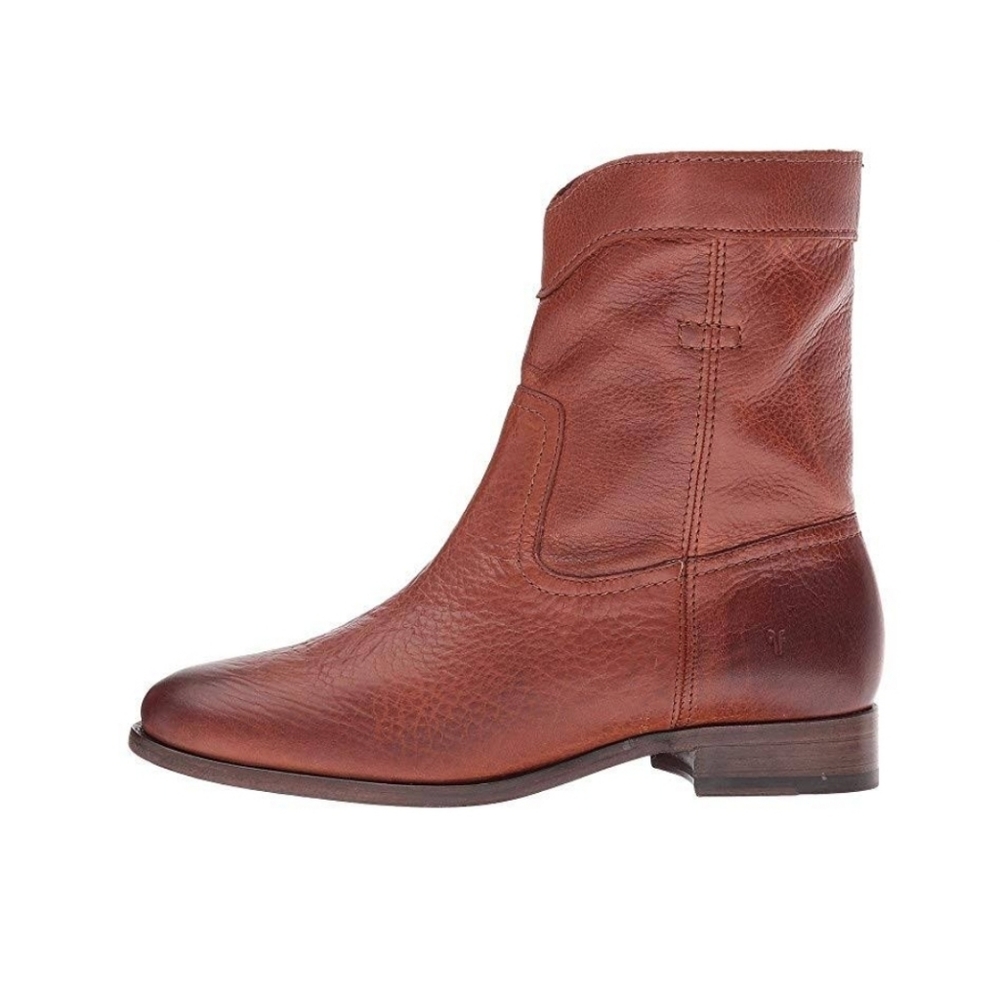 Frye Cara Roper Short Cognac 10M NEW IN BOX